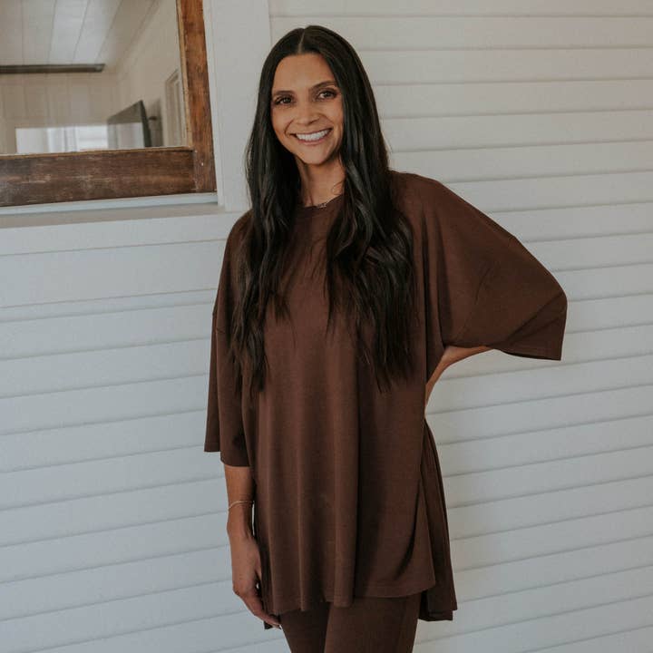 Everyday Leisure - Wholesale Lounge Set - Women's - Cowboy Coffee | Ribbed Women's Everyday Set