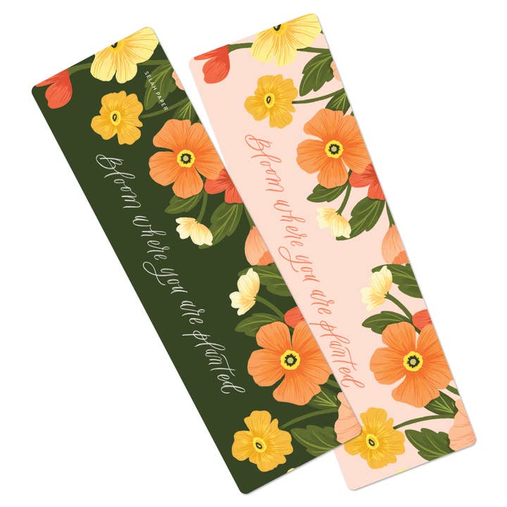 Bloom Where You Are Planted Bookmark for wholesale by Selah Paper