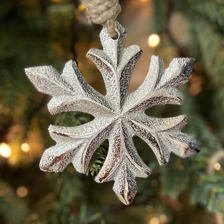 Wholesale Home Decor – Engroshandel Pynt – Spidset nikkel snefnug 4in0