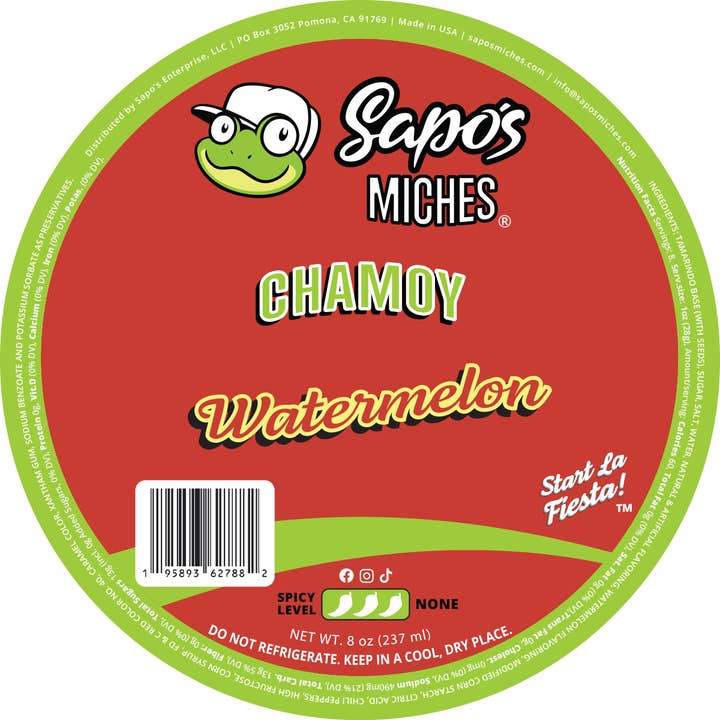 Watermelon Chamoy for wholesale by Sapo's Miches