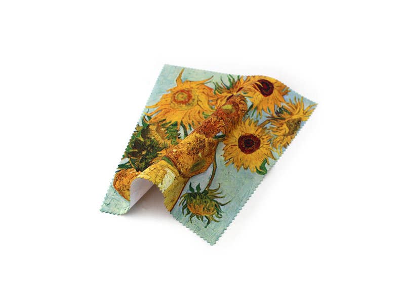 MUSEUM WEBSHOP - Wholesale Lens Cleaner - Lens cloth, 15 x 15 cm, Sunflowers, Van Gogh3