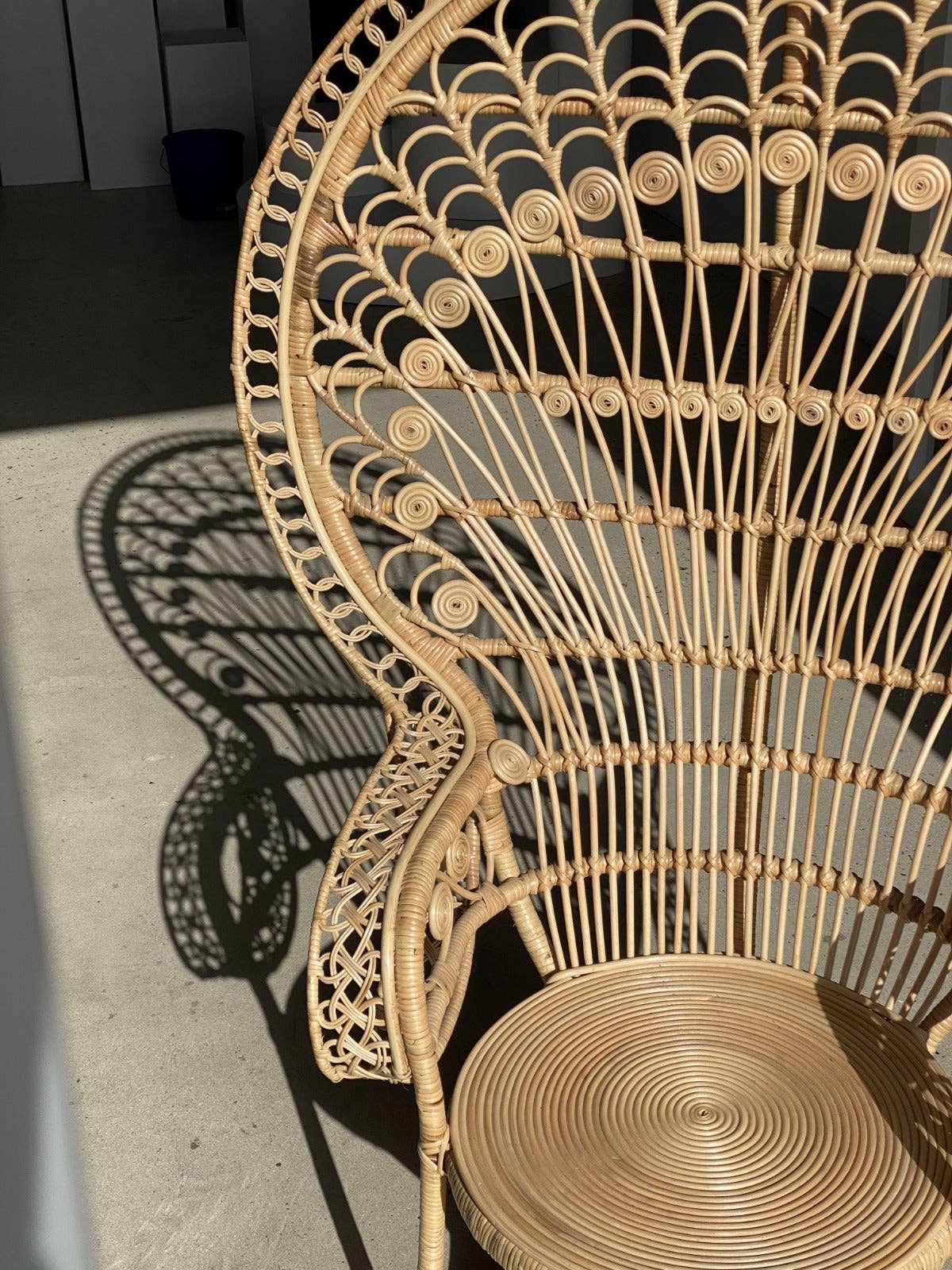 Office Objets - Wholesale Chair - Emmanuelle armchair in rattan with peacock patterns26
