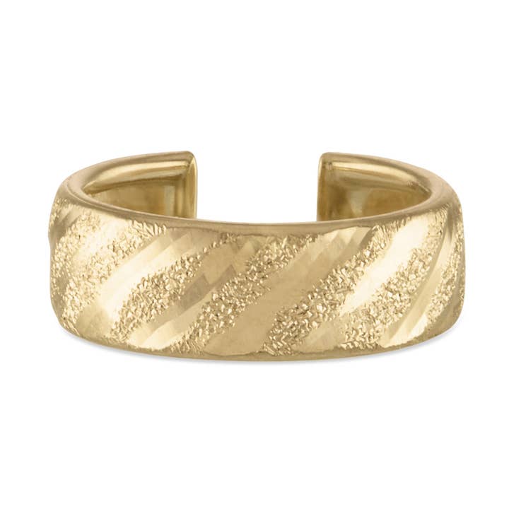 14kt Massivgold Minimalistischer Ohrclip Fake Helix Wrap #2 für den Großhandel von Zahav Jewelry