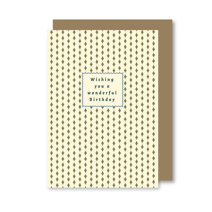 'Wonderful Birthday' Card for wholesale by Emma Stewart