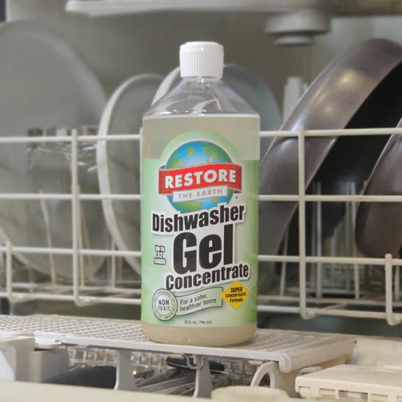 Restore Naturals - Wholesale Dish Soap - 32 oz. Dishwasher Gel Concentrate (Non-Toxic, biodegradable)
