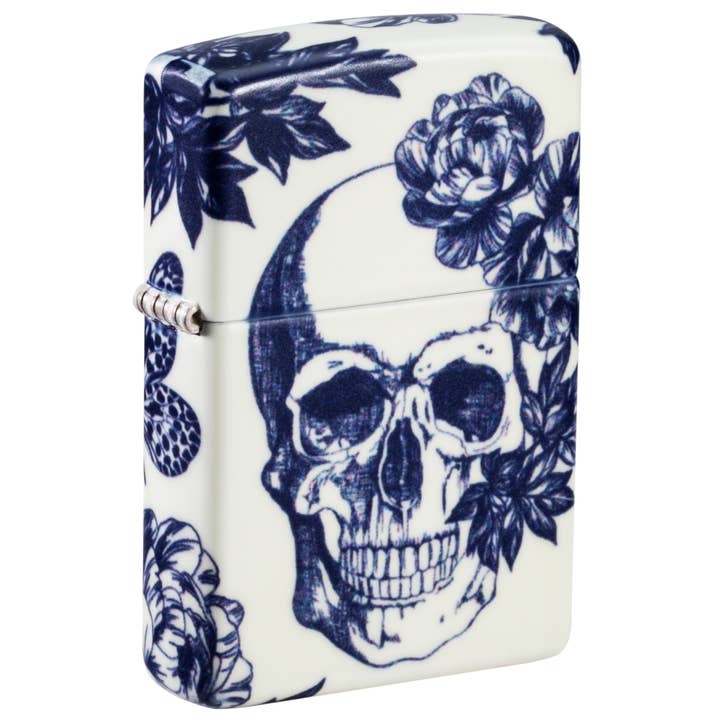 Zippo UK – wholesale Lighter – Zippo - 49193 Floral Skull Design Genuine Lighter