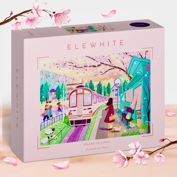 Lente in Japan Kunstpuzzel 1000 Stukjes voor Volwassenen voor wholesale door ELEWHITE