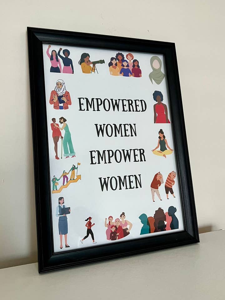 Women Empowerment A4 Print for wholesale by Brain2Brush