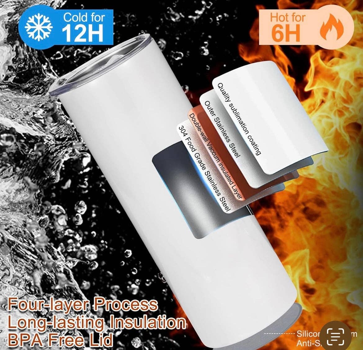 Fox Hollow & Co. - Wholesale Water Bottle - I'm Kinda A Bill Dill 20 oz Tumbler Stainless Steel Straw 3PC Set3