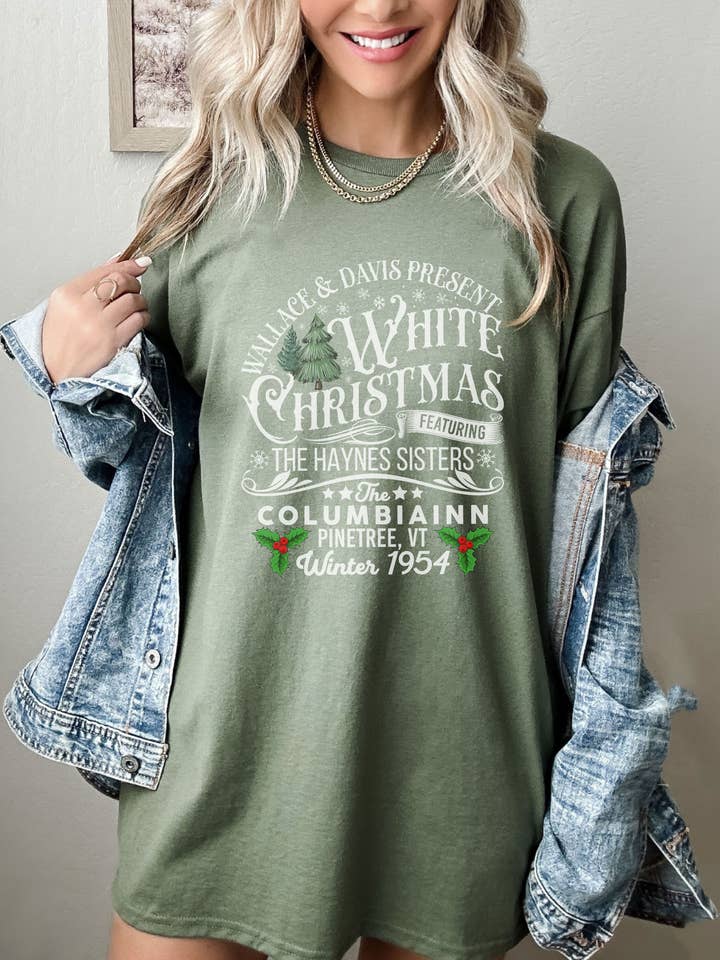 SONDO DESIGN LTD – wholesale T-shirt (graphic) – women's – White Christmas Movie 1954 T-Shirt, The Haynes Sisters Shirt