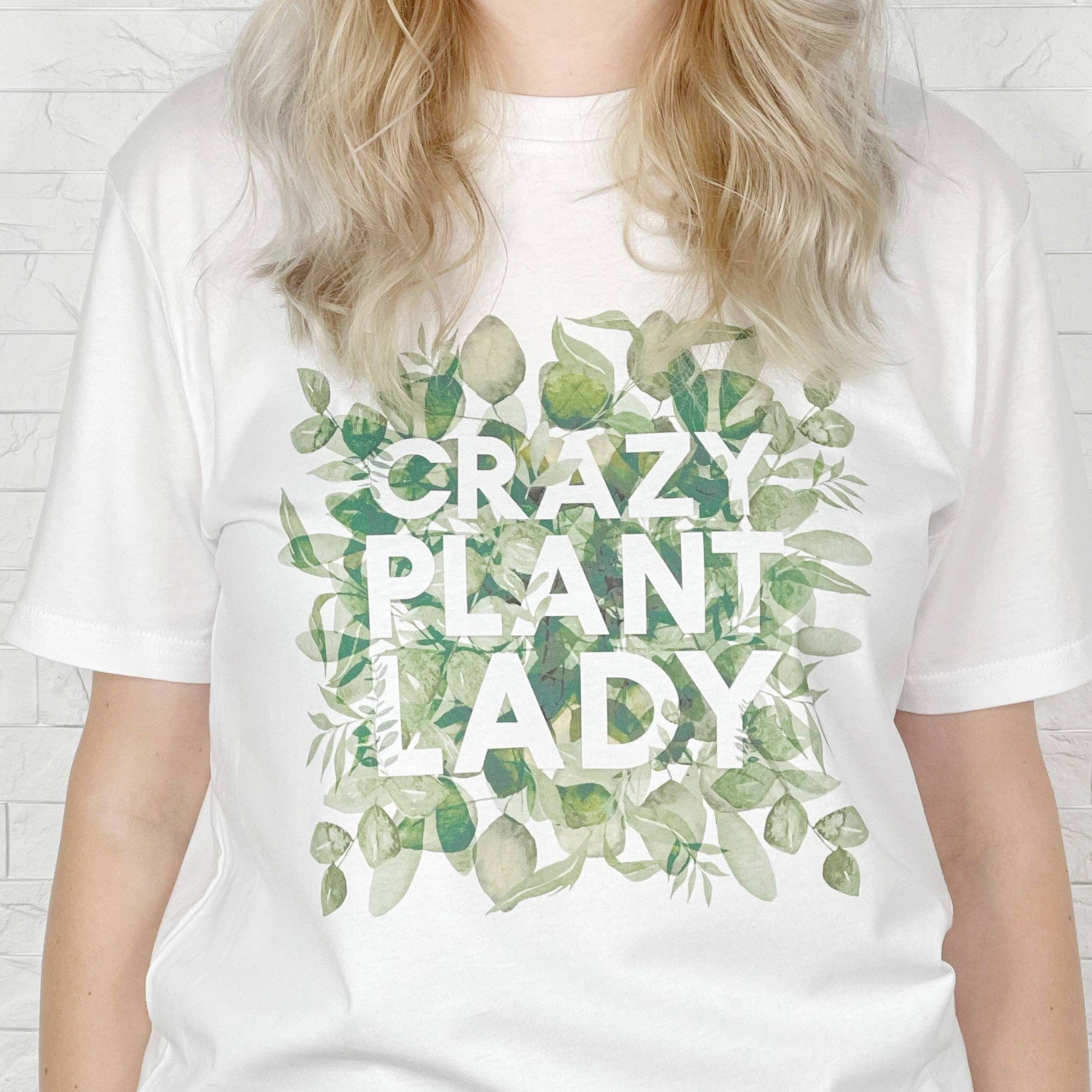 Lovetree Design – wholesale Screen printed t-shirt – Women′s – Crazy Plant Lady Houseplant T Shirt0