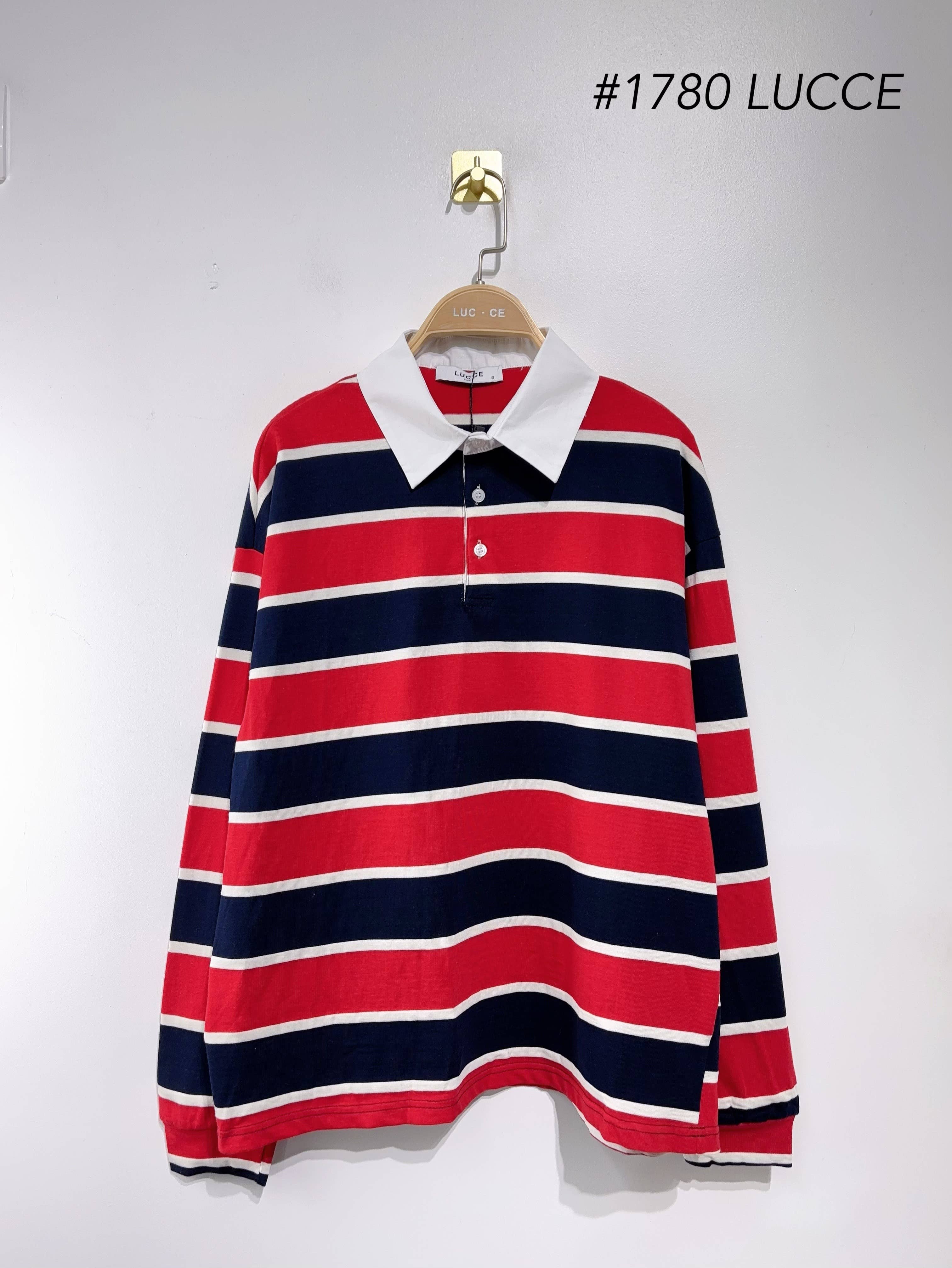 LUCCE - Wholesale Knit Sweater - Women's - Striped polo - PU17800
