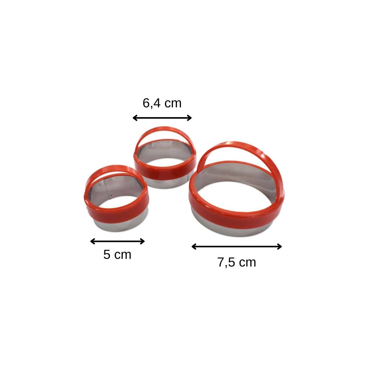 Zenker - Vendita all'ingrosso Utensile/attrezzo da cucina - Set di 3 formine per biscotti rotonde con manico Zenker3