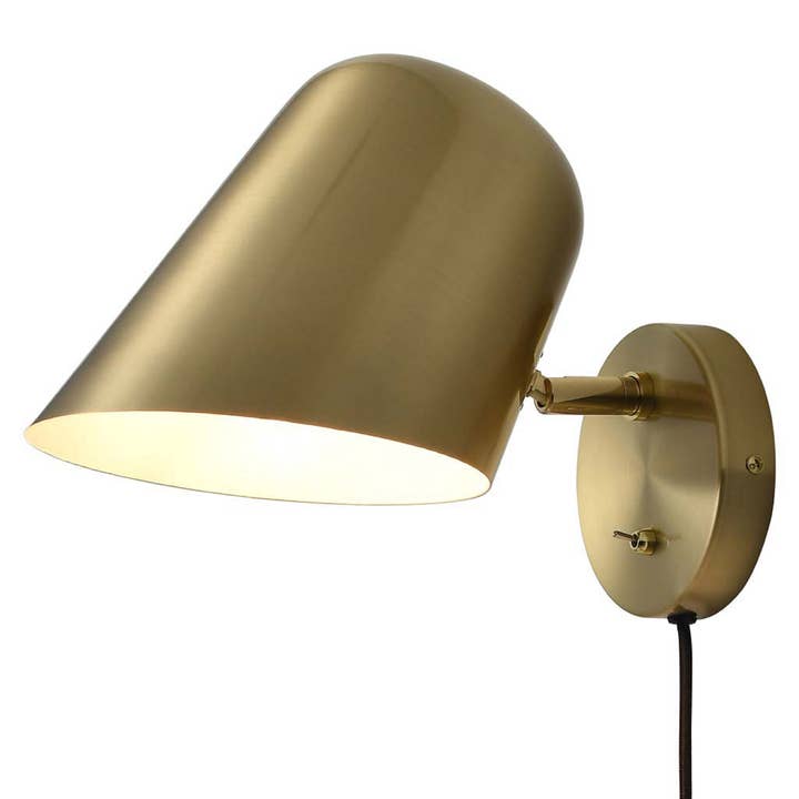 Nova of California - Wholesale Sconce - Culver Modern Brushed Brass Wall Sconce Light Fixture