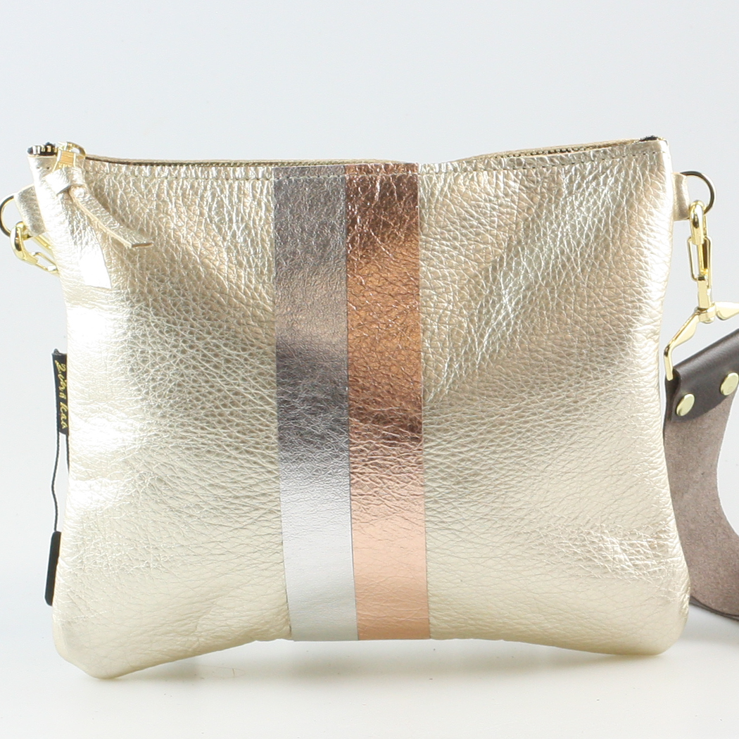 Zina Kao Exclusives – wholesale Crossbody bag – Women's – The METALLIC Stripe Taylor7