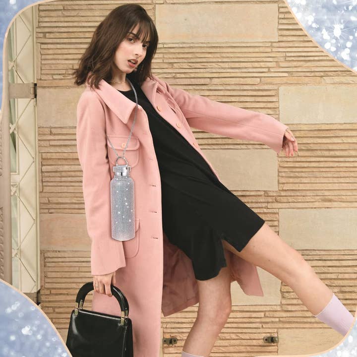 Diamond Water Bottle Bling Rhinestone Stainless Steel for wholesale on Faire1