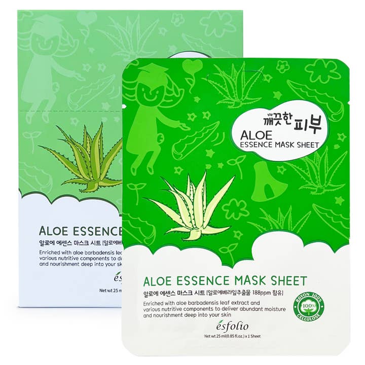 My Wholesale Fashion – wholesale Ansiktsmasker – Esfolio Pure Skin Essence Mask Sheet - Aloe1