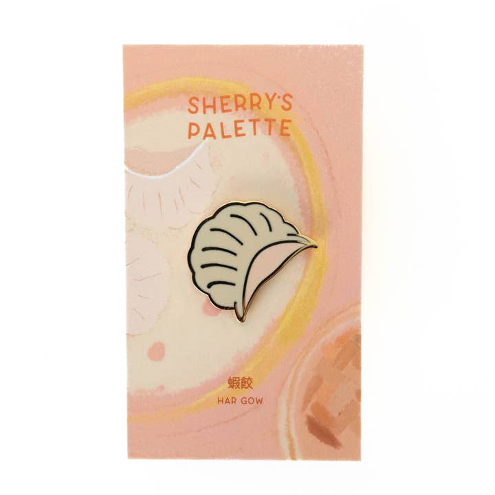 Har Gow Enamel Pin for wholesale by Sherry's Palette