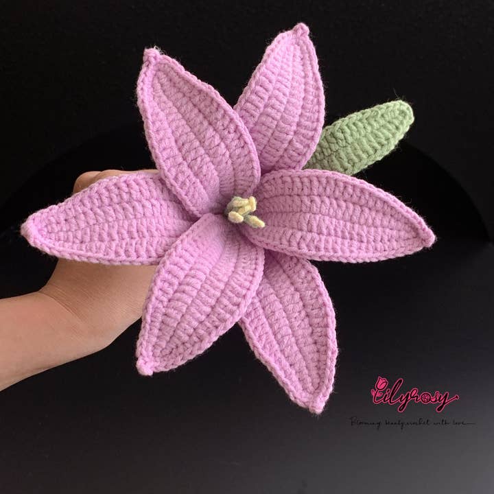 Lilyrosy(Duty free) - Wholesale Artificial Flowers - Lilyrosy Crochet Lily Flower, Handmade Gifts7