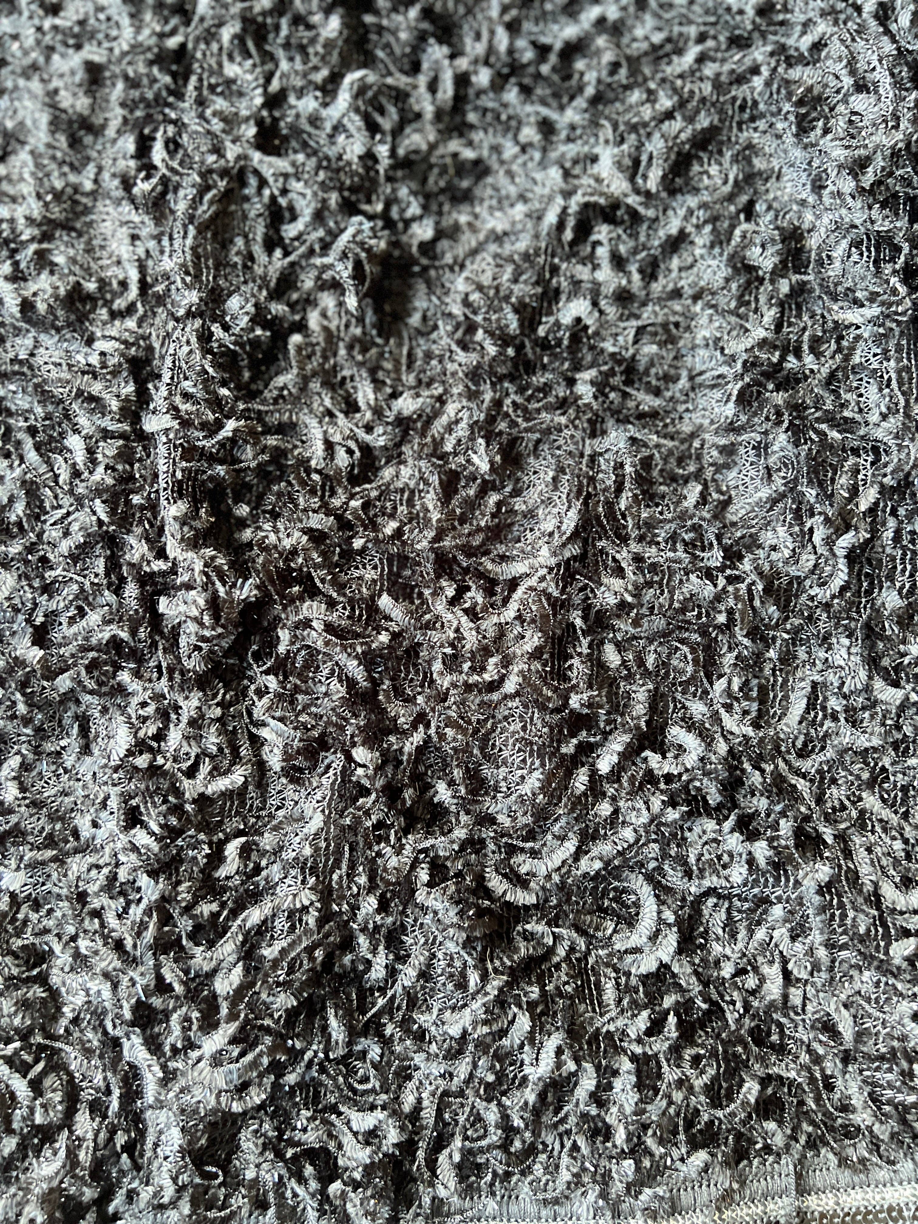 Black Shaggy Fur Jacket for wholesale on Faire2