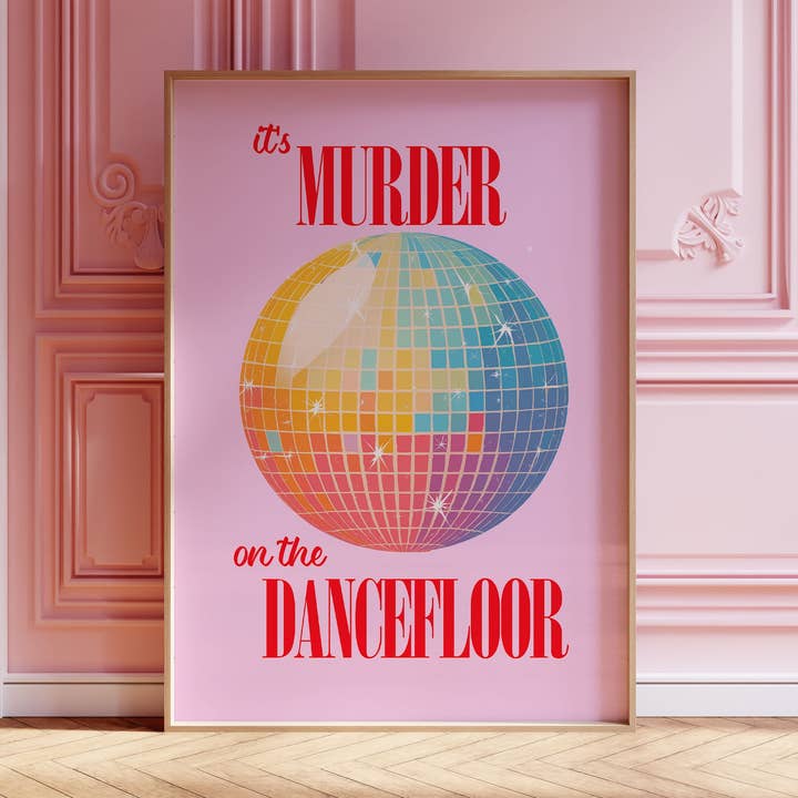 It's Murder on The Dancefloor Music Print for wholesale by House of Binky
