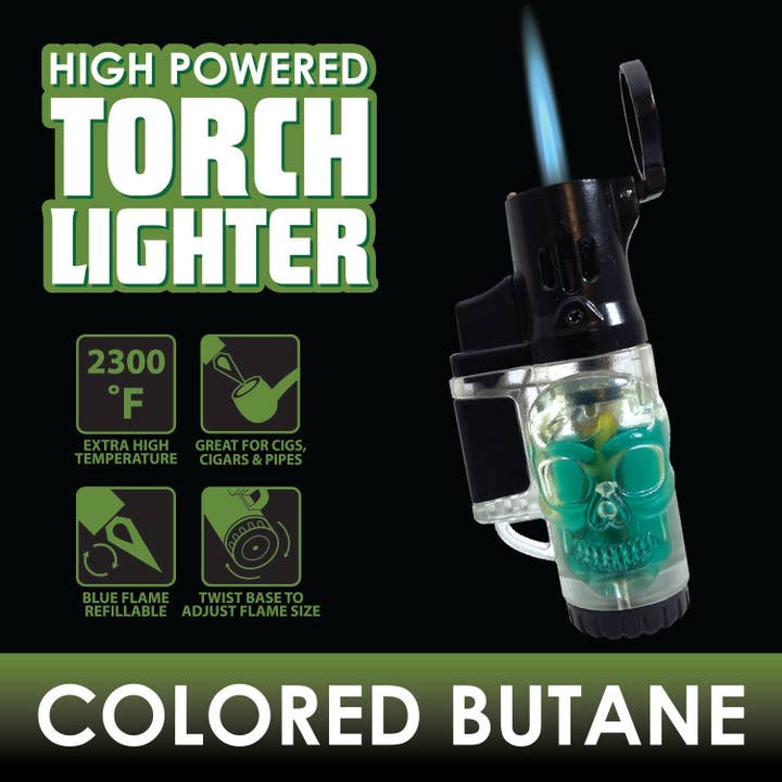 Novelty Brands - Wholesale Retailer Display - Home & Living - SMOKEZILLA REFILLABLE MOLDED TORCH LIGHTER- 12 PER DISPLAY