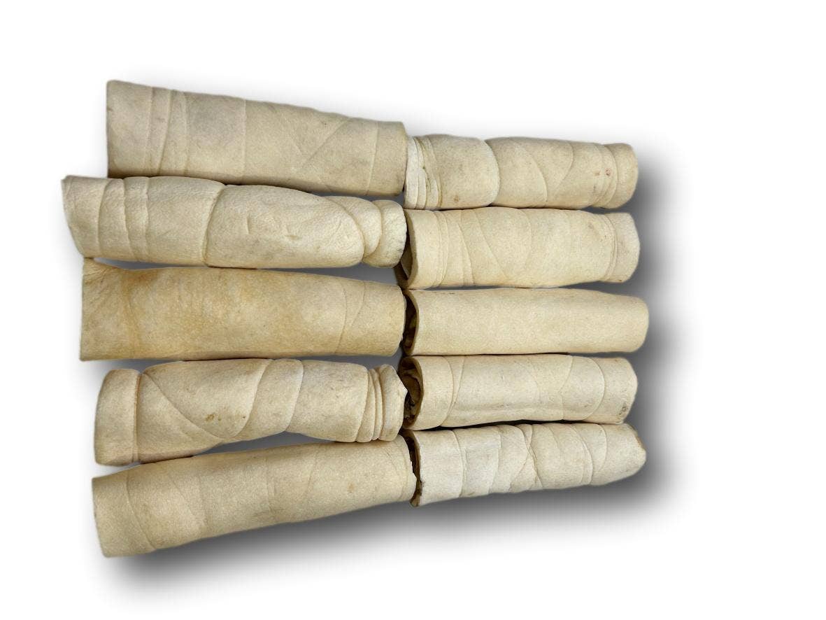 Healthy Dog Chews - Wholesale Pet Treats - Dog - Skinny Beef Cheek Rolls 6"(BC06ROLLSK)2