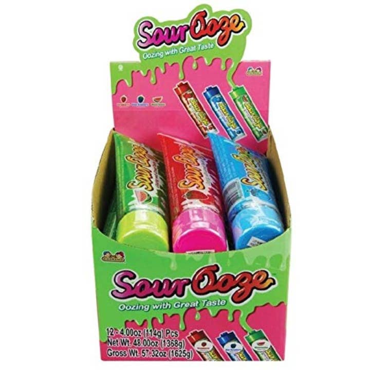Kidsmania Sour Ooze Tubes 4oz - 12ct for wholesale by I Got Your Candy
