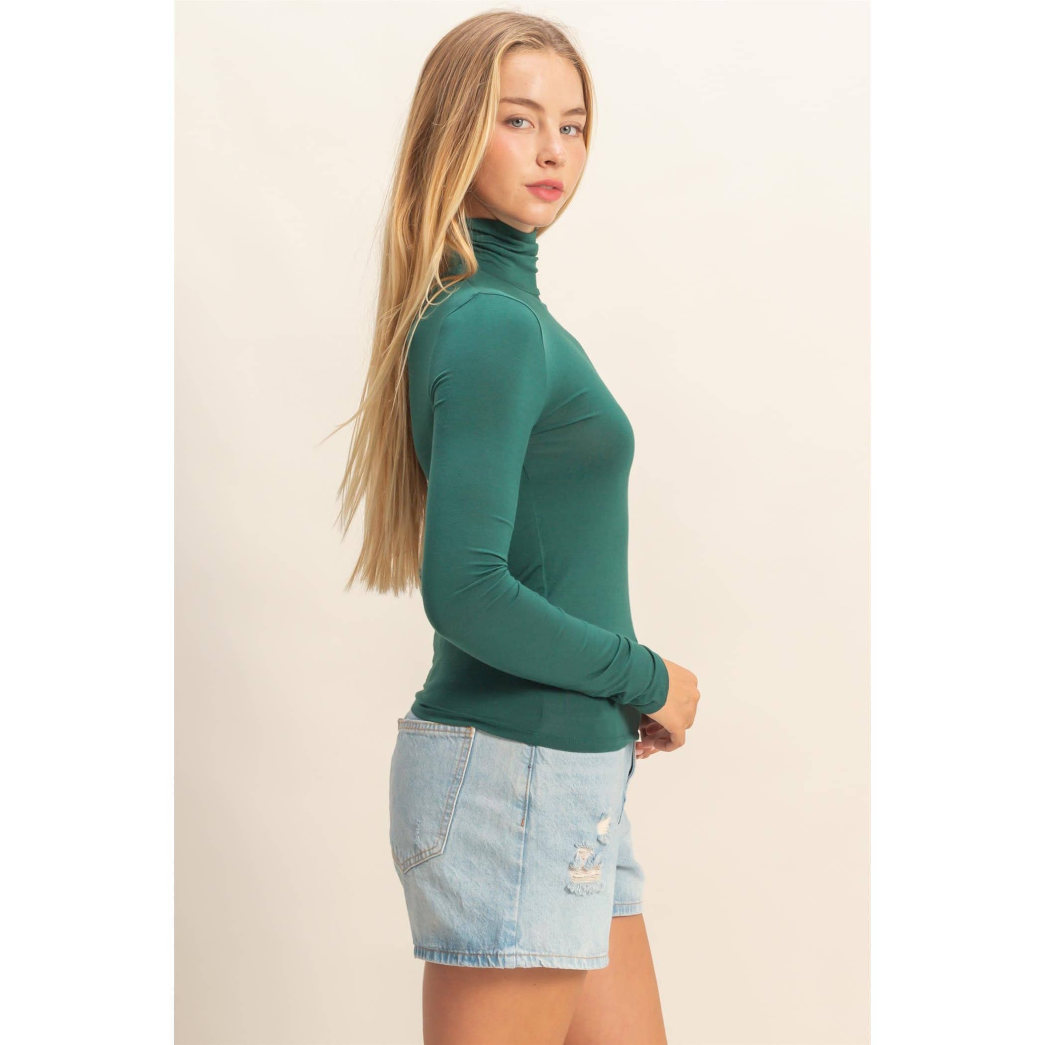 HYFVE - Wholesale Shirt - Women's - Turtleneck Long Sleeve Fitted Top31
