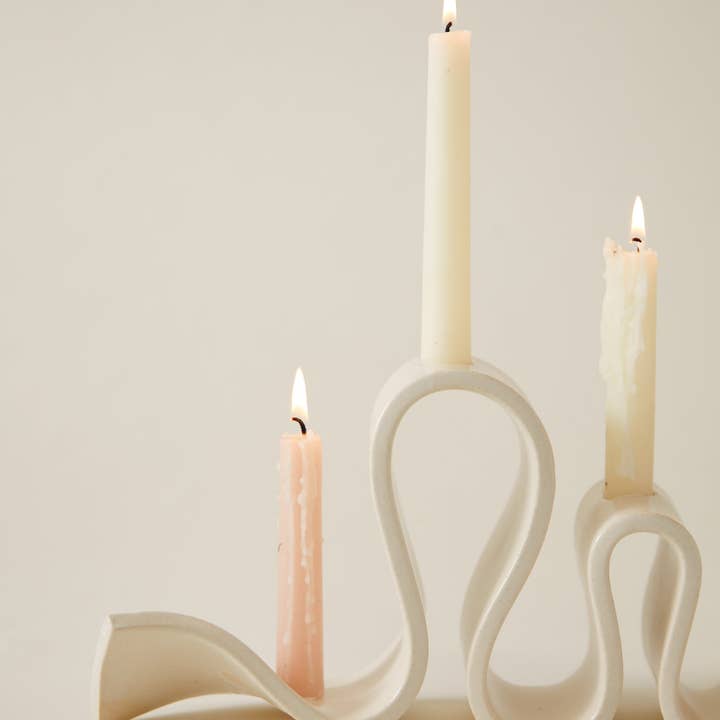 Virginia Sin - Vendita all'ingrosso Portacandele - Candelabro Weylyn, crema3