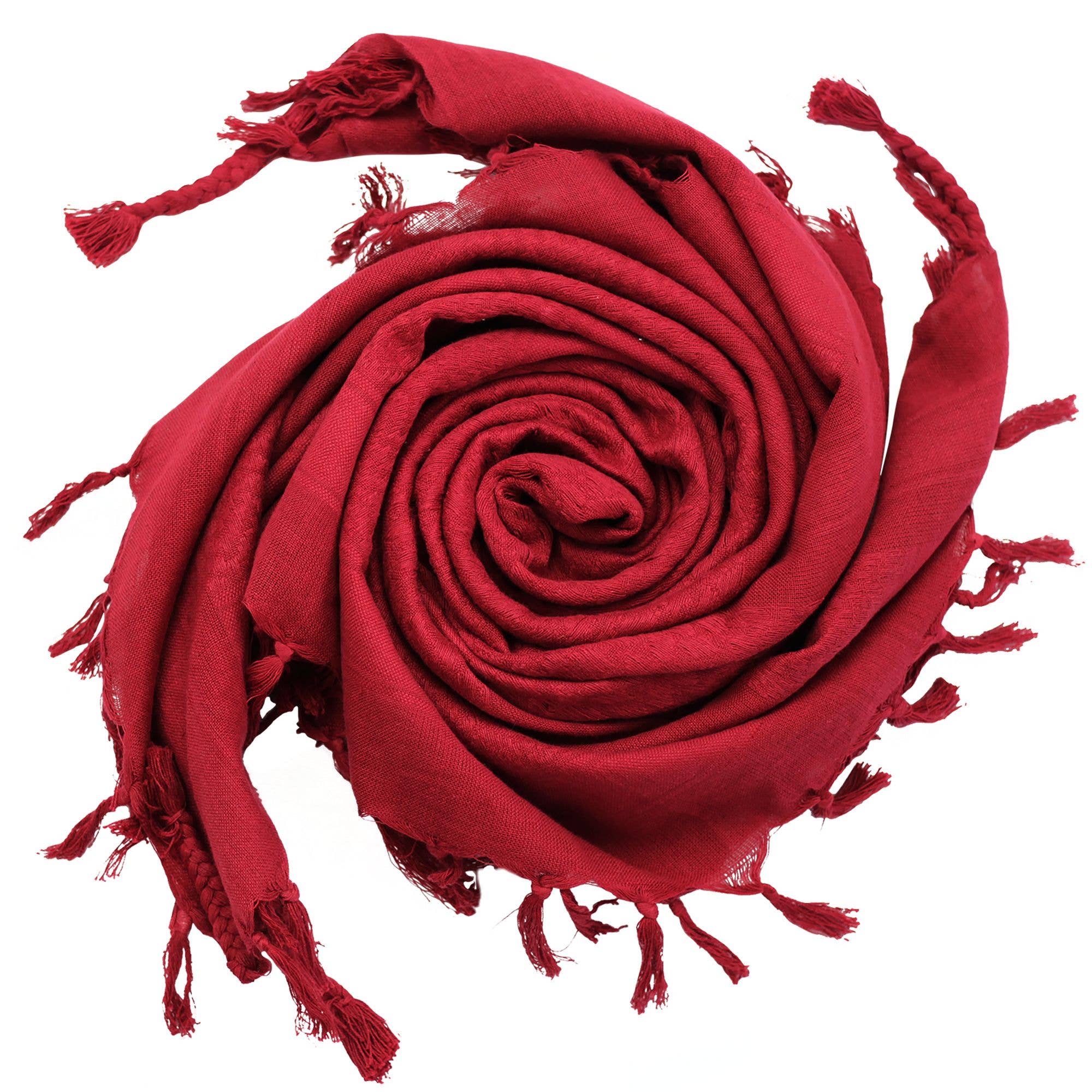 Tribal Trade GmbH – Cachecol - Unissexo por atacado – Paluch - Vermelho-Bordô - Vermelho Borgonha - Cachecol Kufiya OLP1