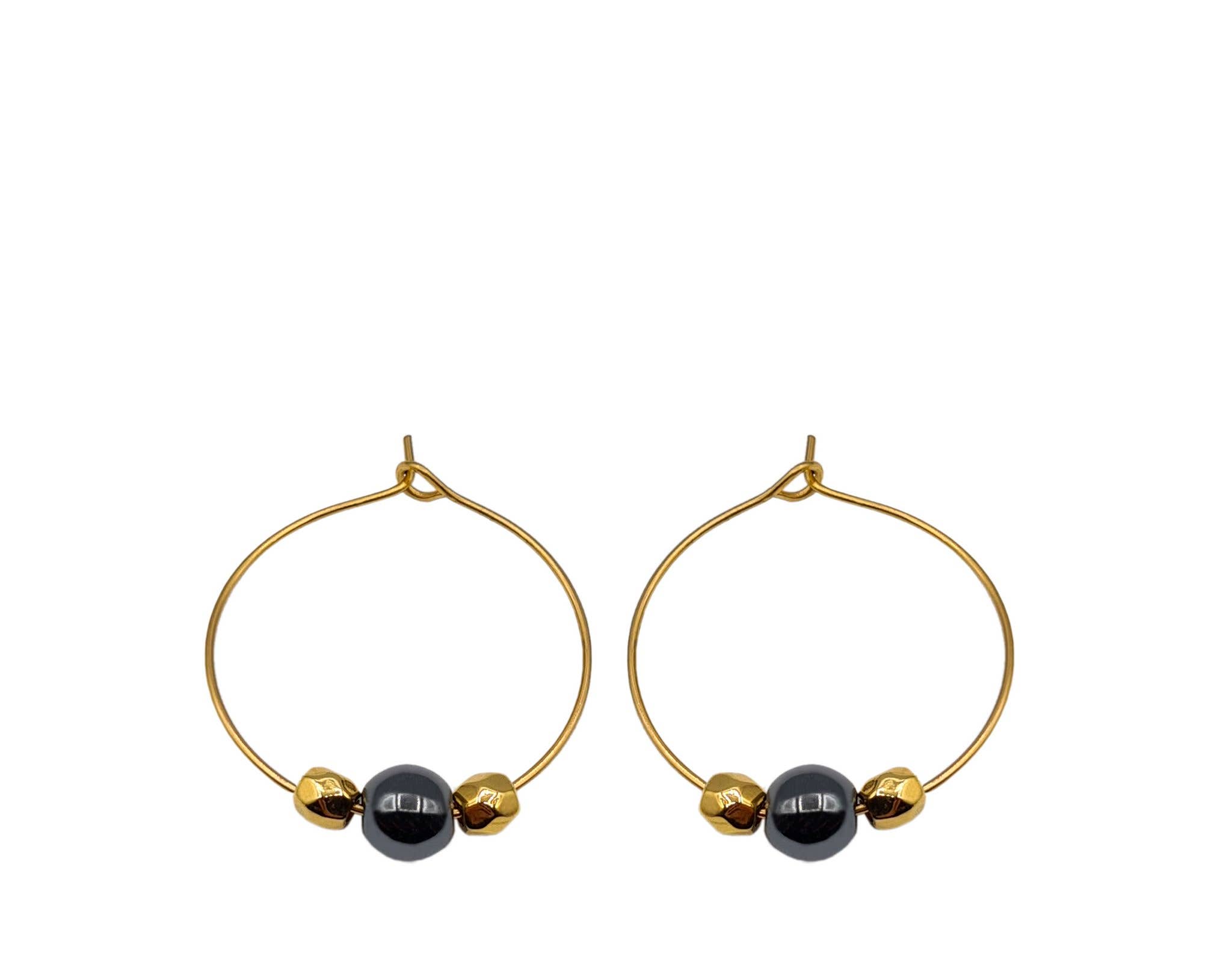 Oorringen Sylvia Black for wholesale on Faire0