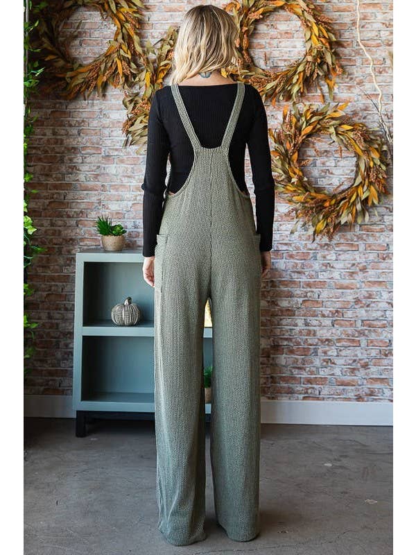 Vanilla Monkey – wholesale Jumpsuit – Women's – Solid Rib Overall Jumpsuit6
