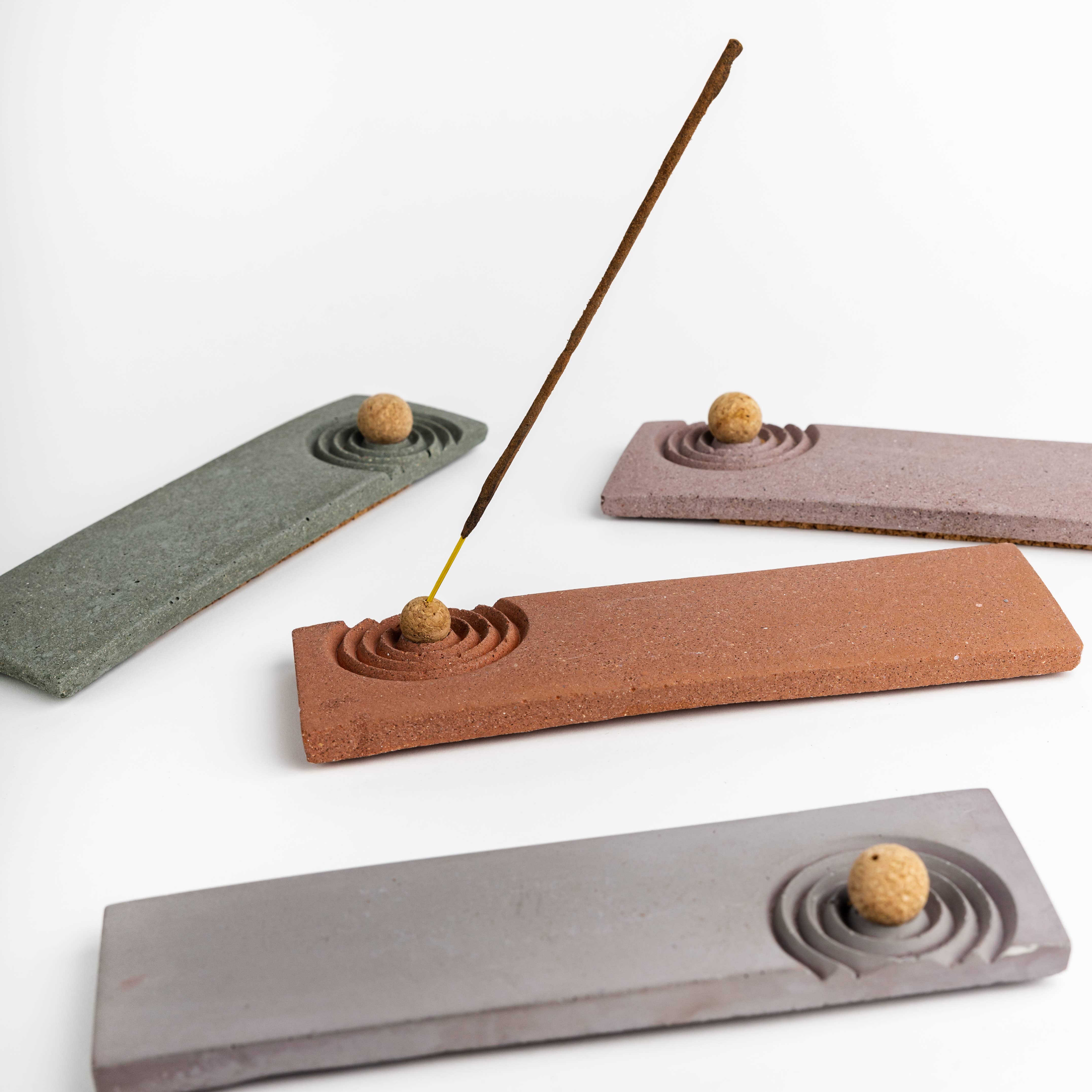 NATURAL BY HAGELSIEB - Wholesale Incense Holder - LONG CONCRETE INCENSE BURNER5