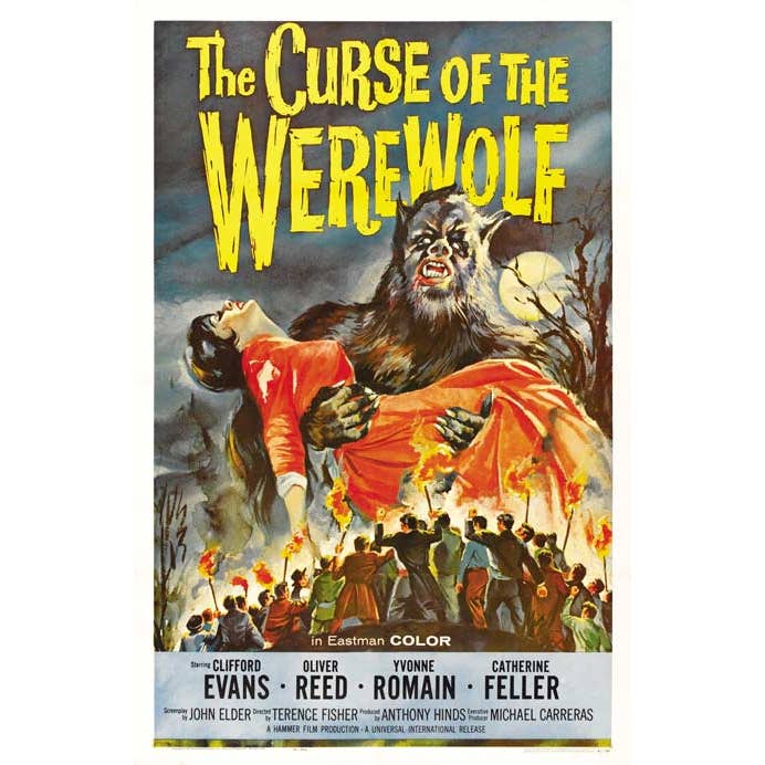 Curse of the Werewolf Monster Movie Poster 8 x 12 Tin Sign for wholesale by BMS BIZ