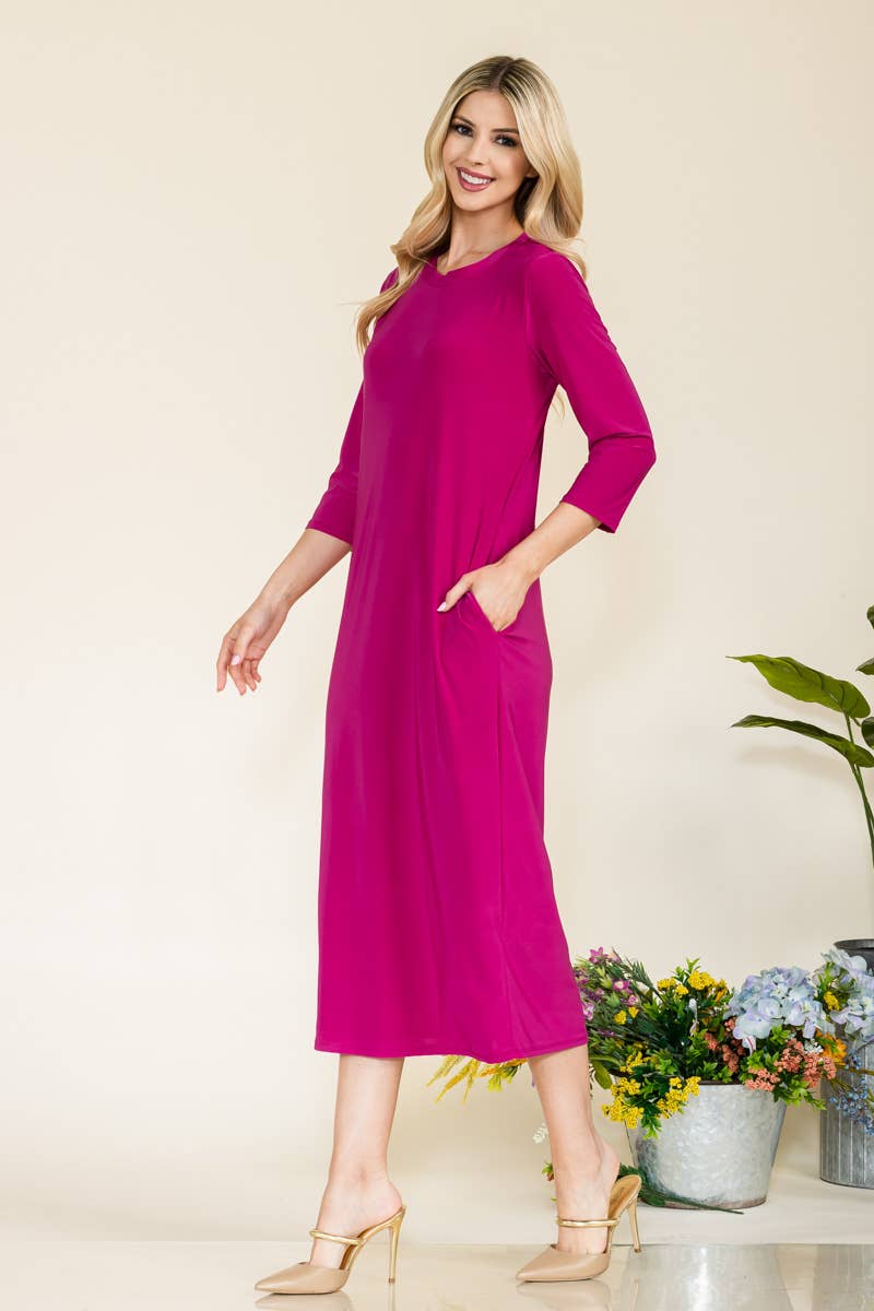 Celeste Clothing - Vente Robe – femme - ROBE À SUPERPOSER CLASSIQUE AVEC POCHES -CD4387523