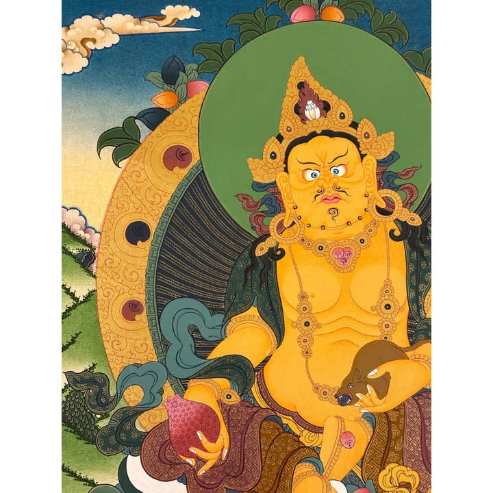 Art Of Tibet - Wholesale Tapestry/Textile - Jambhala Tibetan Thangka3