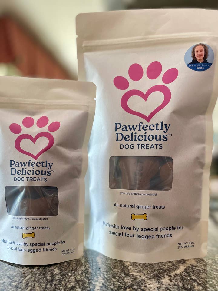 All-Natural Ginger Dog Treats for wholesale by Pawfectly Delicious Dog Treats