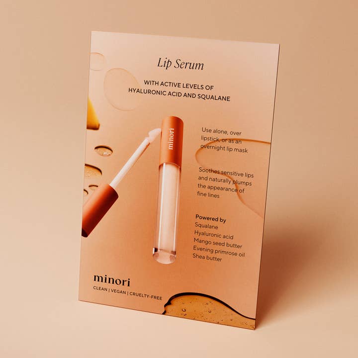 Display Sign — Lip Serum for wholesale by Minori