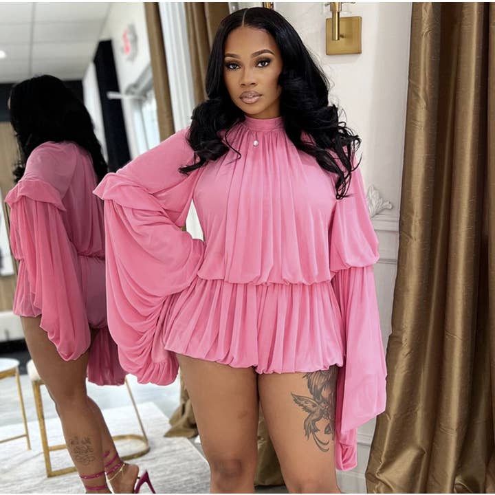 DORCAS - Wholesale Top & Short Set (NOT Loungewear) - Women's - Glam Flow 2 Piece Set1