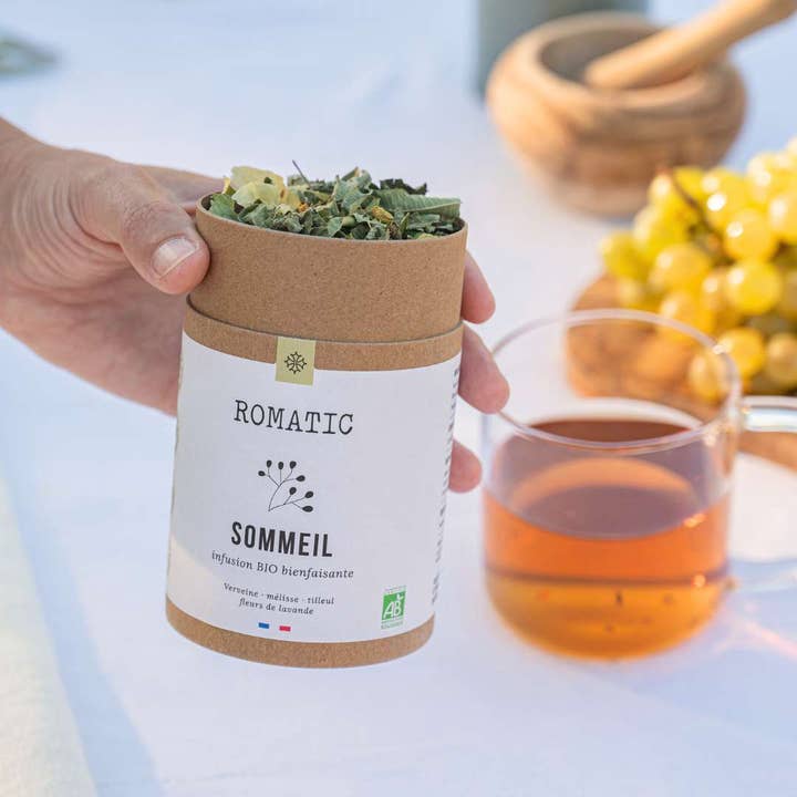 ROMATIC - Wholesale Health/Detox Tea - Organic SLEEP infusion 20g - verbena - lemon balm - linden1