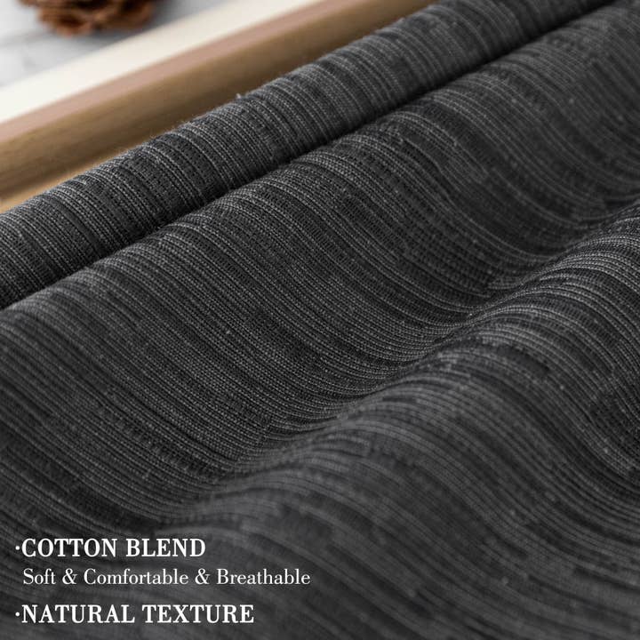 Awesome Home - Wholesale Curtain - Cotton Blend Light Filtering Back Tab Curtains (2 Panels)20