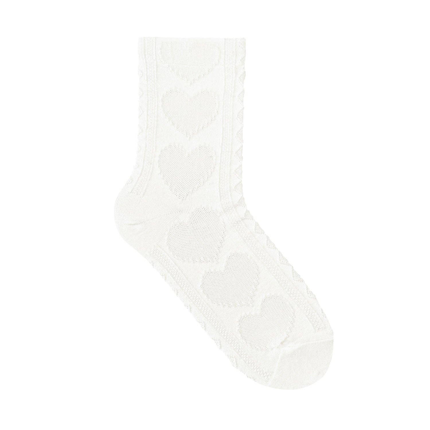 7DAYSSOCKS - Vente Chaussettes – femme - Chaussettes Crew Heart Twist pour femmes0