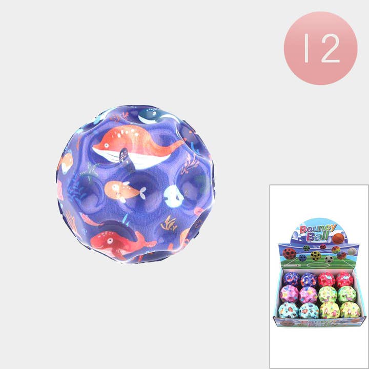 Sensibling Corp. - Wholesale Sensory Ball - Baby - 12PCS - Animal Themed Bouncy Ball Toys
