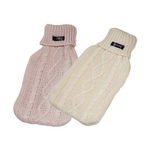 Slumber Party - Wholesale Hot/Cold Compress - Hot Water Bottle w/Knitted Ribbed Cover1
