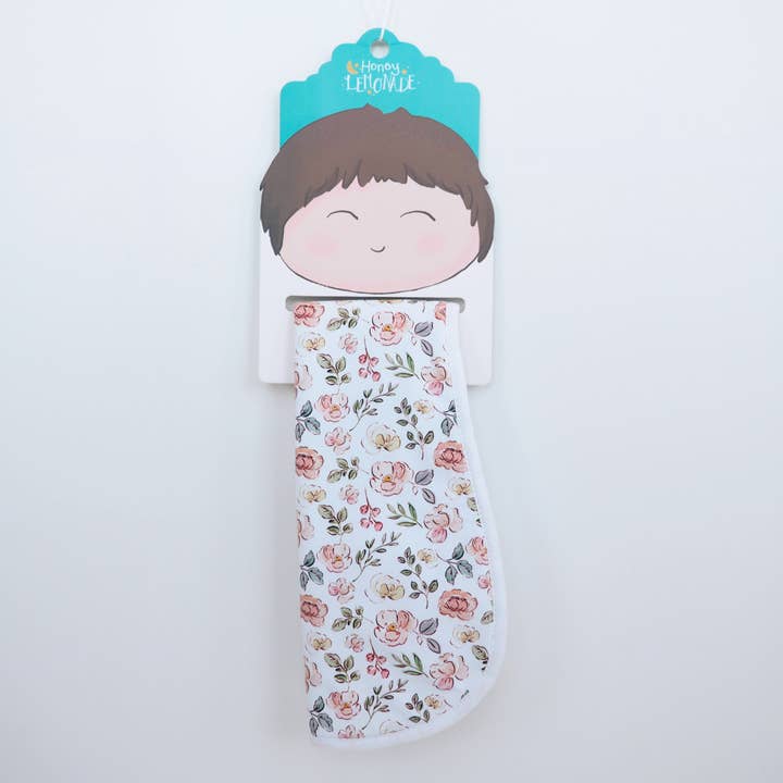 Burp Cloths - Blushing Garden for wholesale by Honey Lemonade- Minky Baby Blankets and Gifts