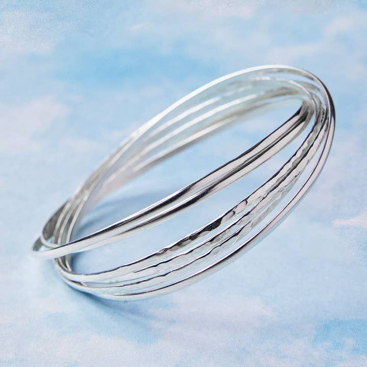Ryska Multi Band Sterling Silver armring för wholesale av Otis Jaxon London