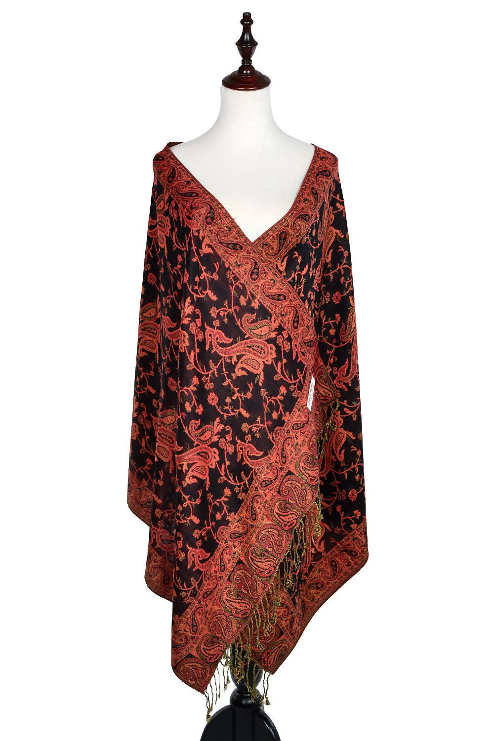 Jasper Trading LLC - Wholesale Scarf - Women's - 023_5 - One Piece Pasiley Print Pashmina Shawl Scarf2