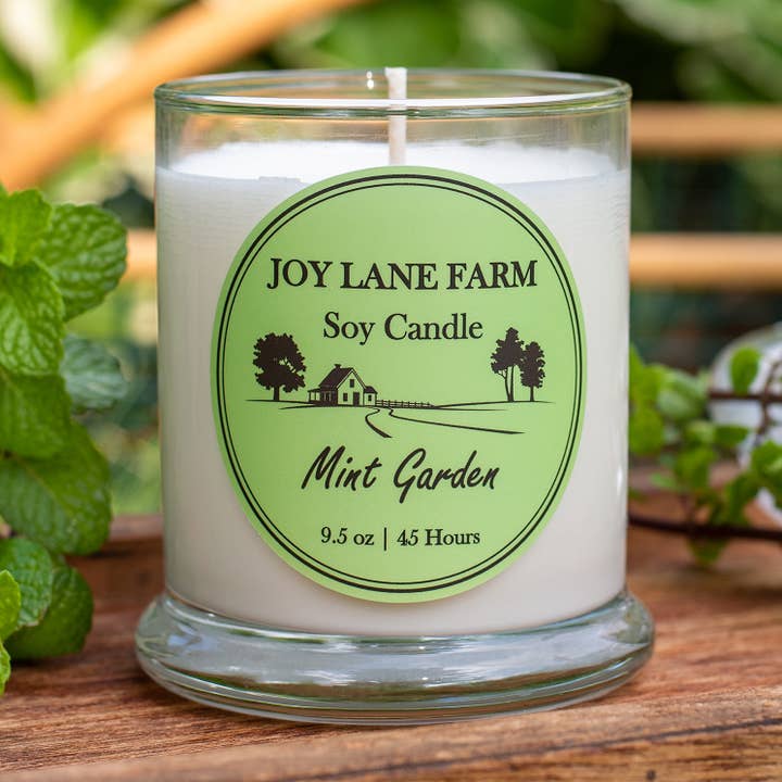 Mint Garden - Vela de soja, granja, campo, no tóxica para venta al por mayor de Joy Lane Farm