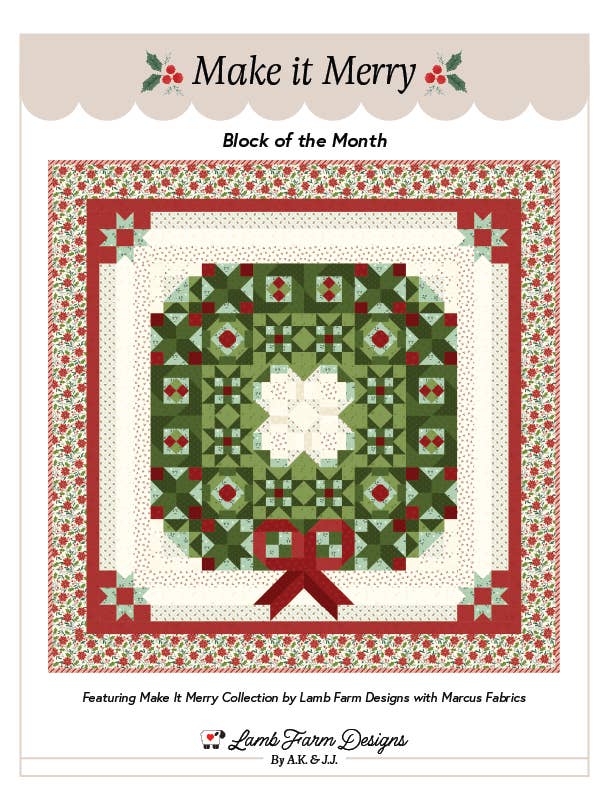 Make it Merry Quilt Pattern for wholesale by Lamb Farm Designs